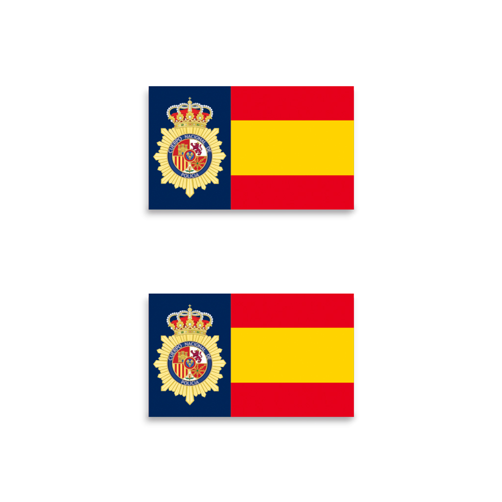 PEGATINA ABULTADA BARBARIC 2PCS POLICIA NACIONAL