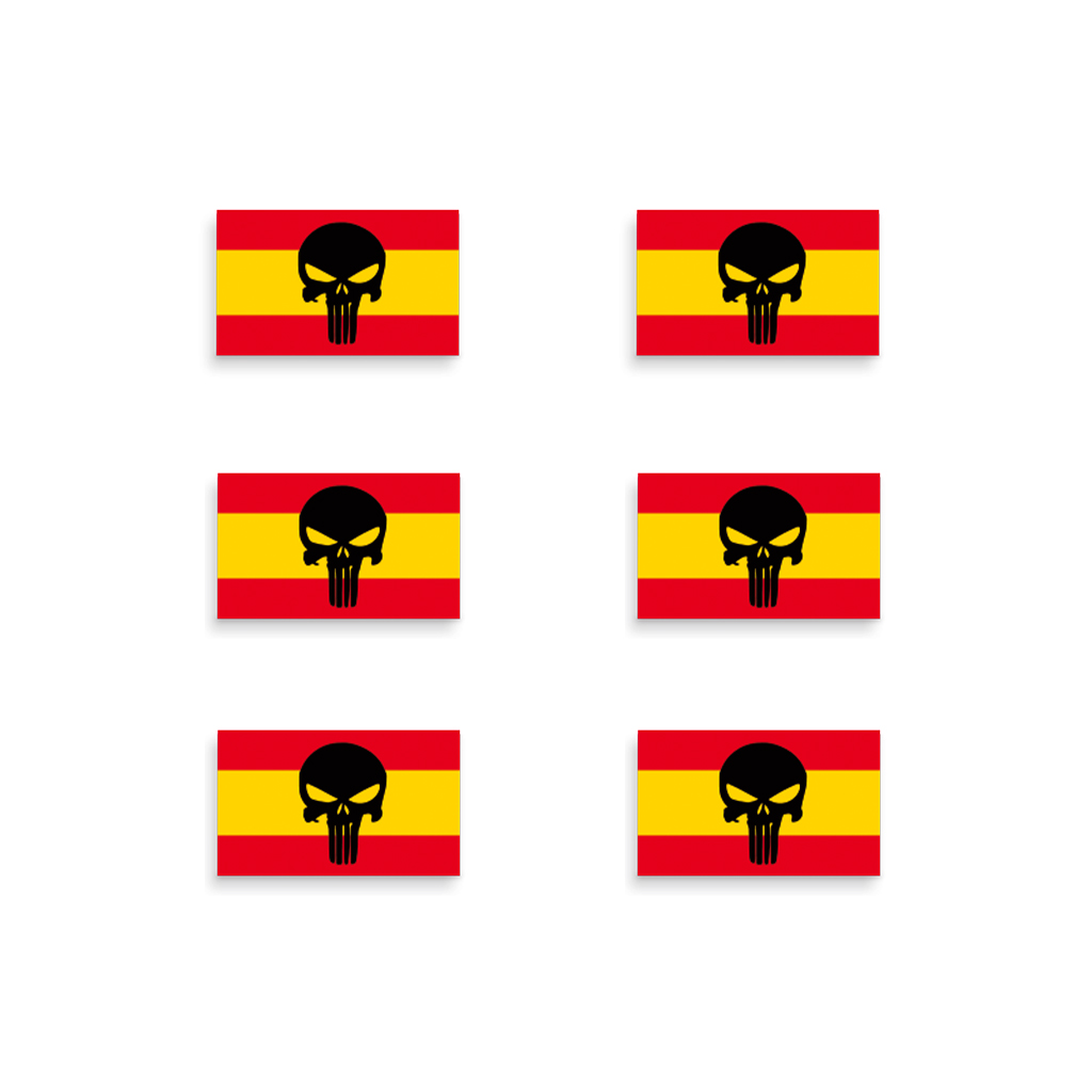 PEGATINA ABULTADA BARBARIC 6PCS PUNISHER ESPAÑA
