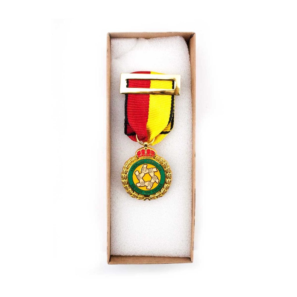 MEDALLA OPERACION BALMIS FUERZAS ARMADAS AMARILLA-ROJA