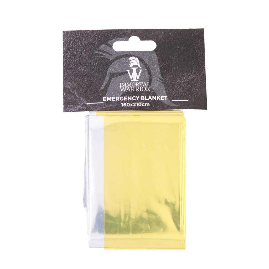 MANTA TERMICA IMMORTAL ALUMINIO 160 X 210CM DORADA