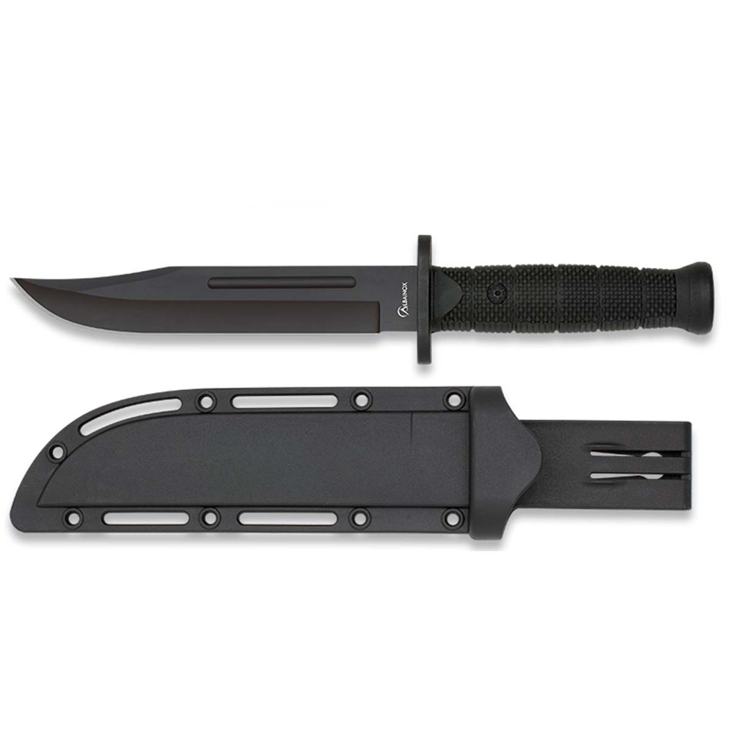 CUCHILLO ALBAINOX TACTICO 17.8CM NEGRO