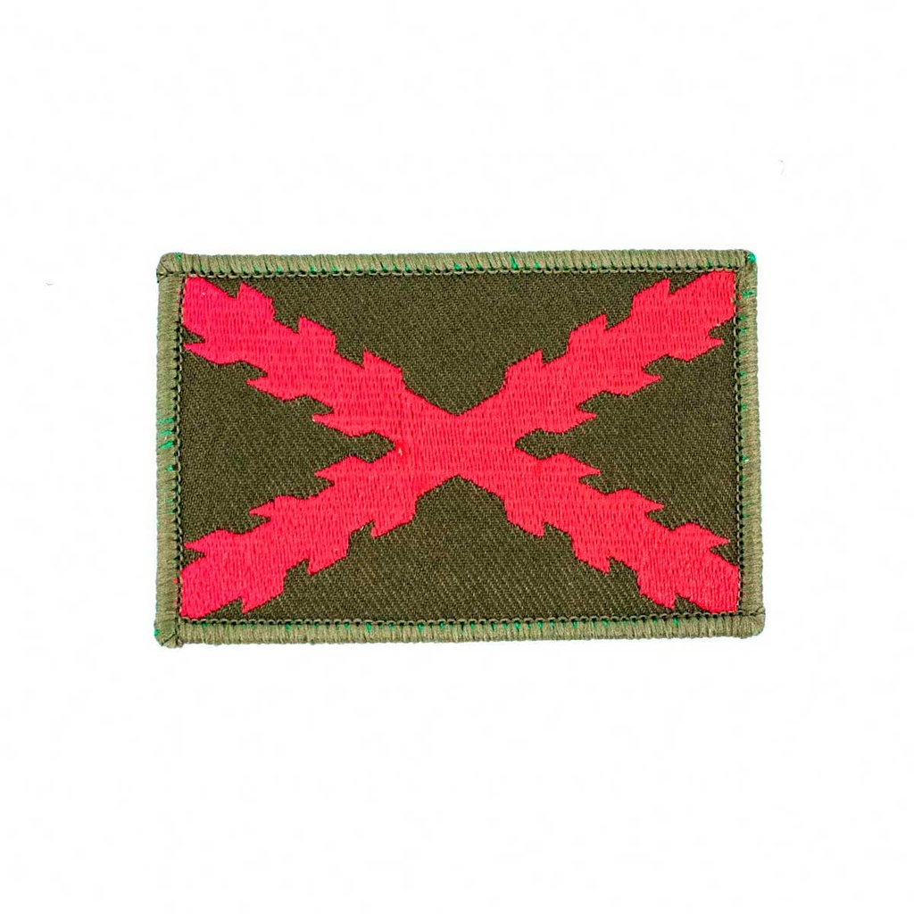 PARCHE BORGOÑA BORDADO C/VELCRO PEQ. VERDE