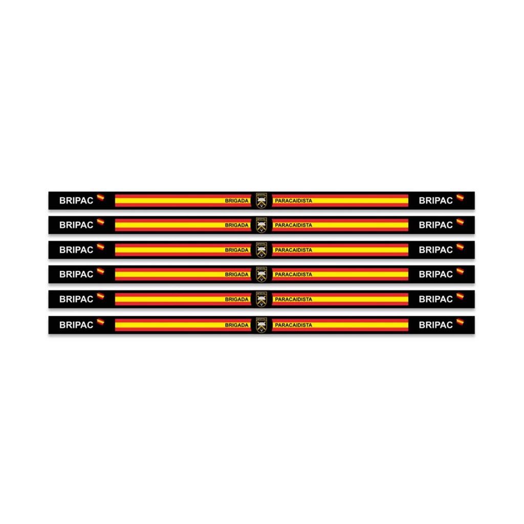 PULSERA CINTA BANDERA ESPAÑA 6PCS BRIPAC