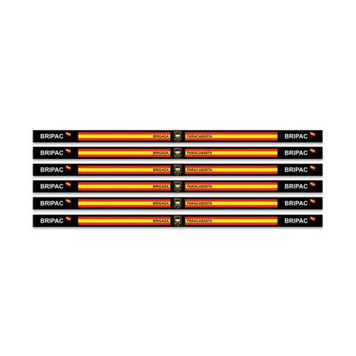 [16113] PULSERA CINTA BANDERA ESPAÑA 6PCS BRIPAC