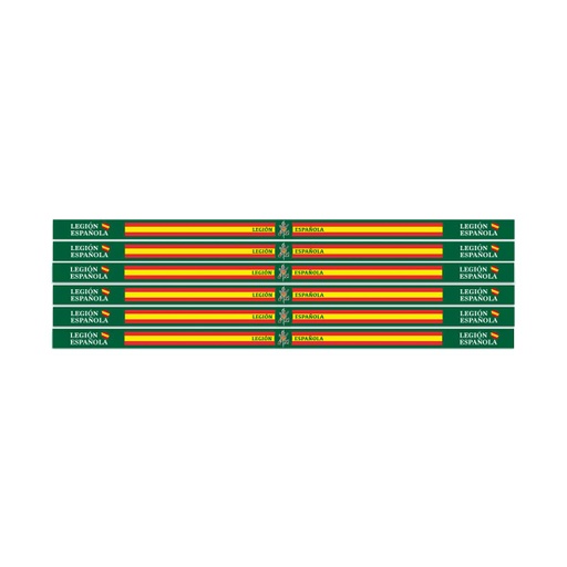 [16117] PULSERA CINTA BANDERA ESPAÑA 6PCS LEGION ESPAÑOLA