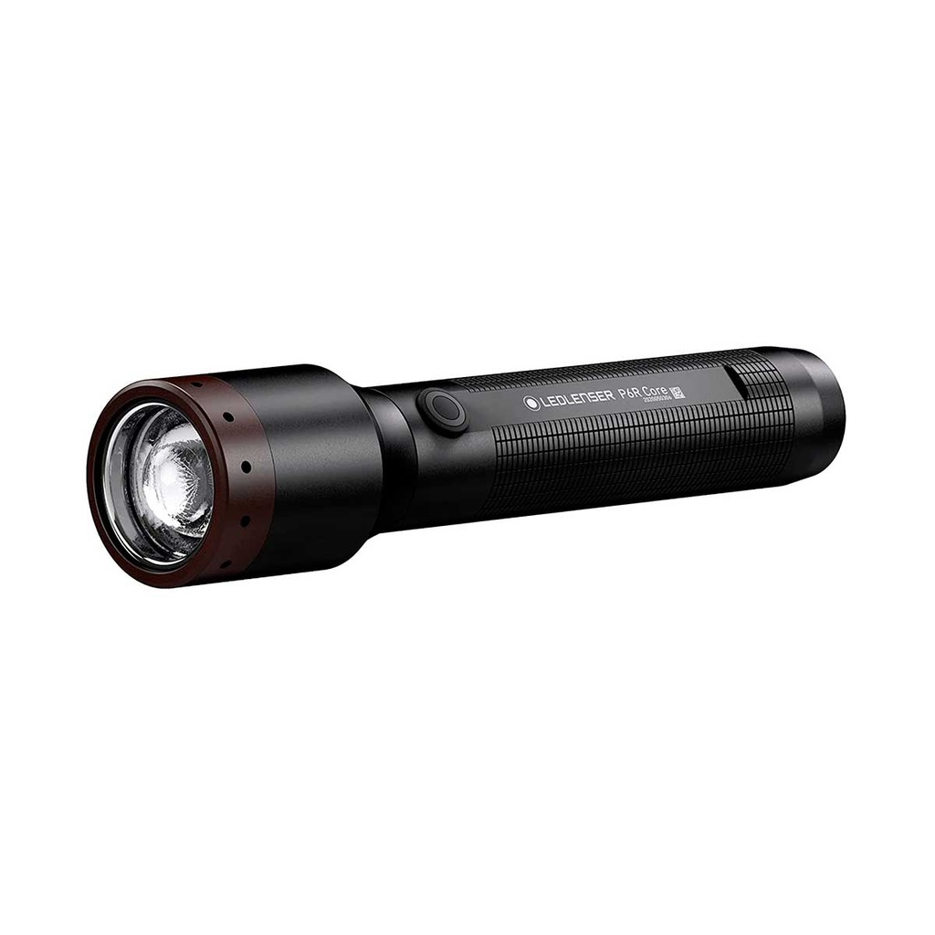 LINTERNA LED LENSER CORE RECARGABLE P6R 900 LUMENS NEGRA