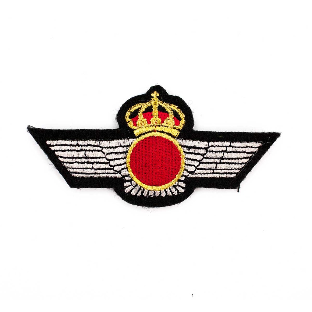 PARCHE BORDADO ROQUISQUI LISO NEGRO-PLATA