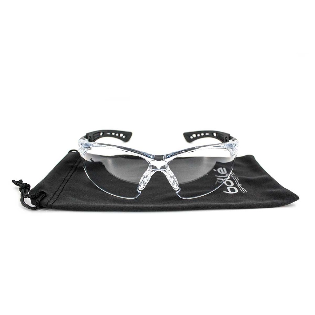 GAFA BOLLE RUSH SMALL TRANSPARENTE PATILLA NEGRA