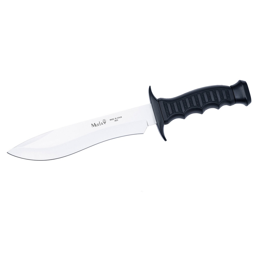 CUCHILLO MUELA ZAMAK PUÑO GOMA NEGRO