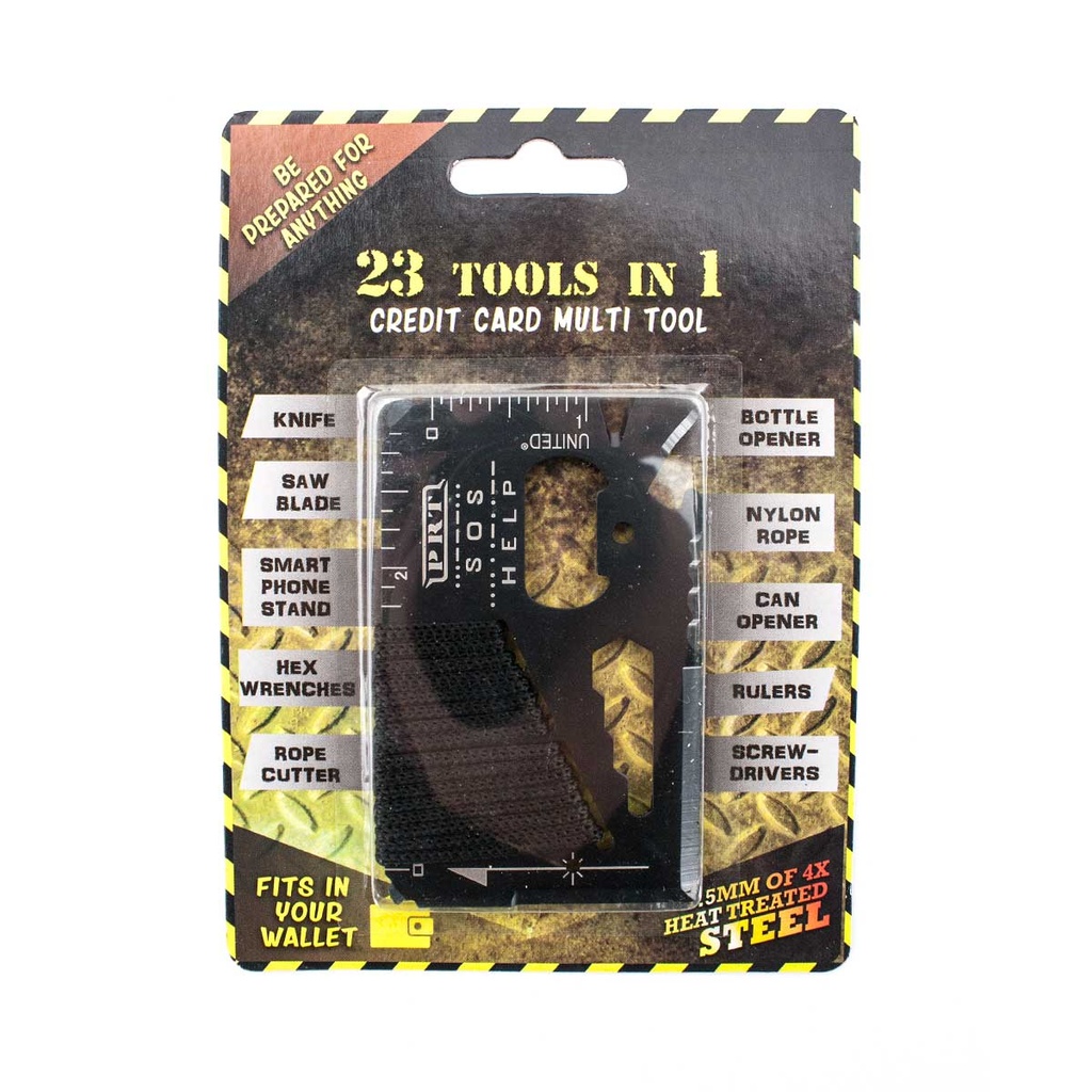 TARJETA MULTIUSOS PARACORD NEGRA