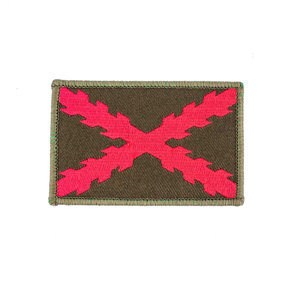 PARCHE BORGOÑA BORDADO C/VELCRO GR. VERDE