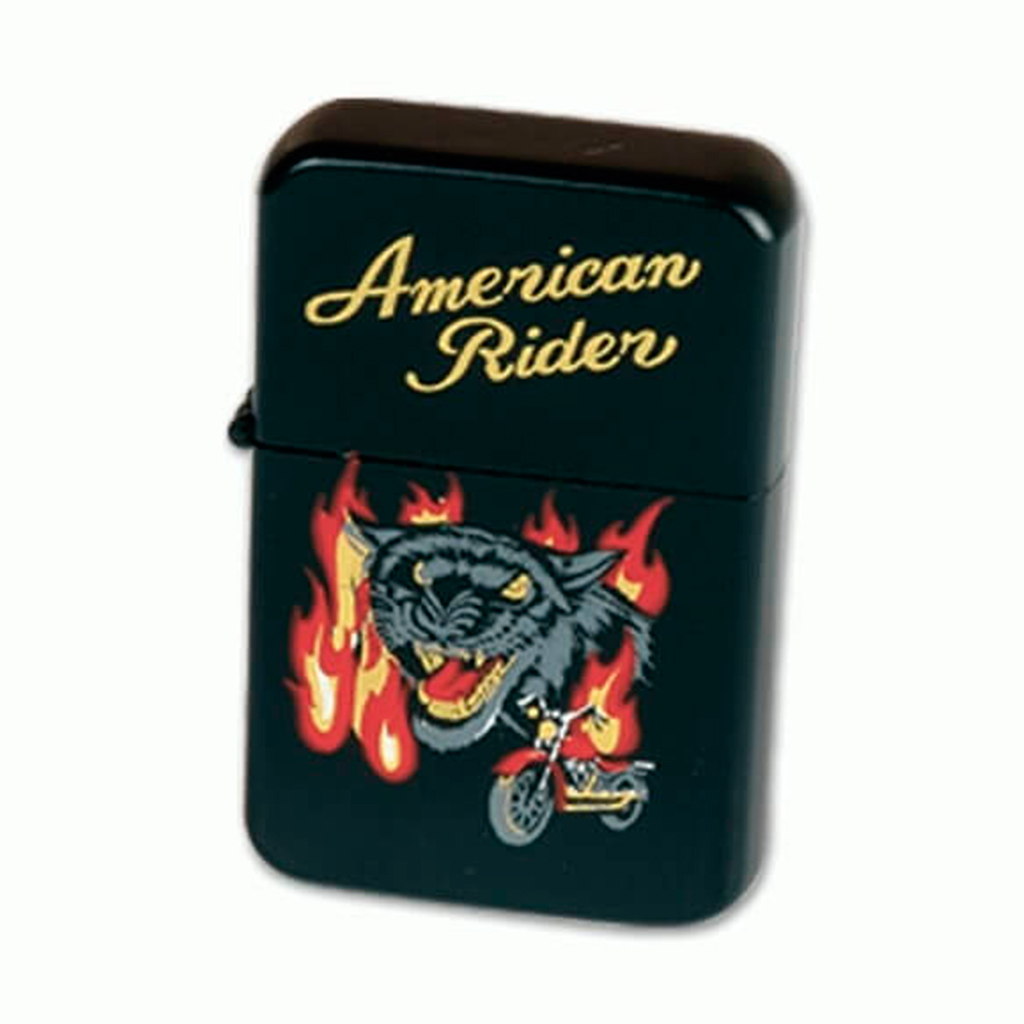 MECHERO ZIPPO TIGRE MOTO GRIS ROJO