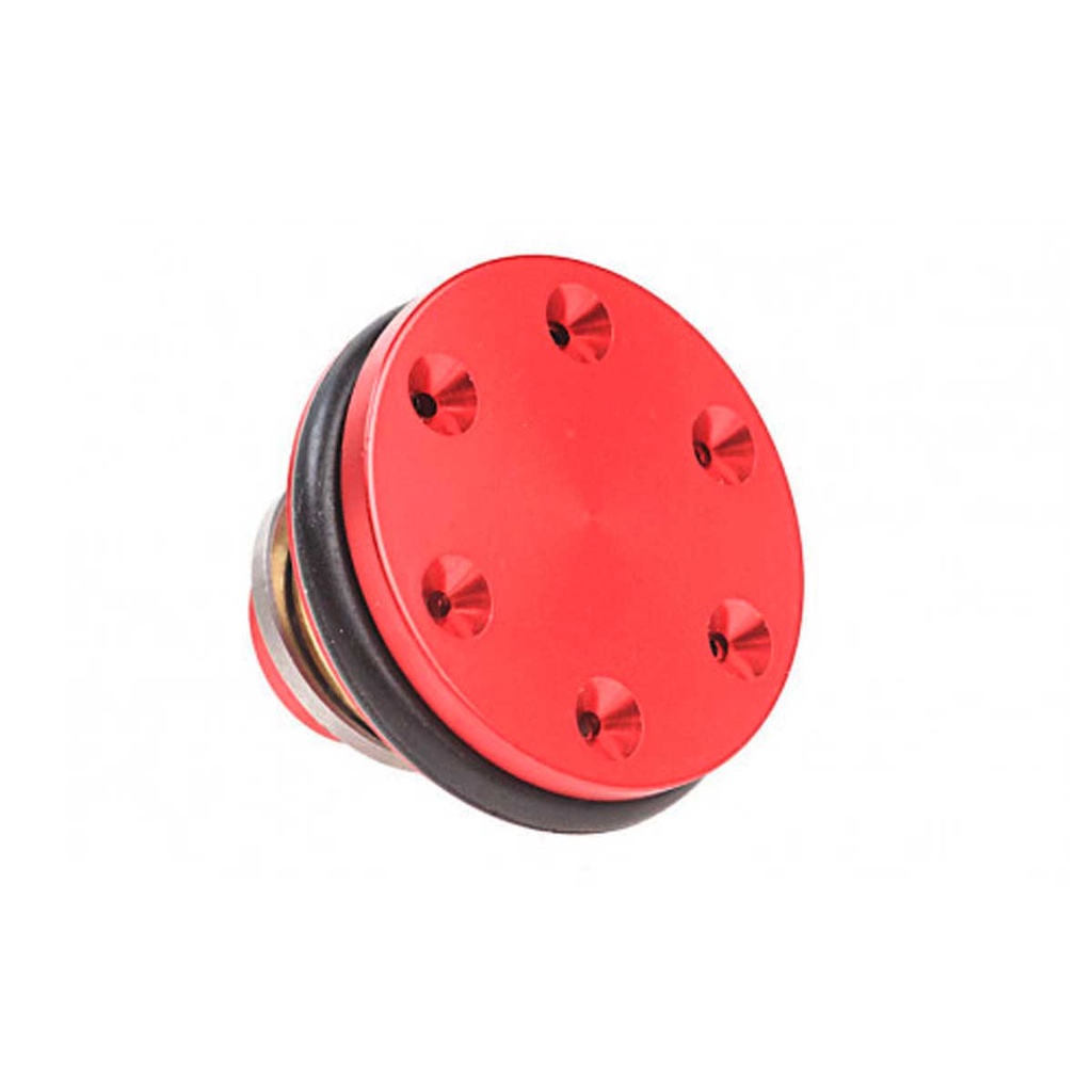 CABEZA PISTON SHS 6A C/RODAMIENTOS METALICA ROJA