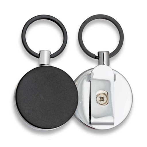 [09921] LLAVERO EXTENSIBLE METALICO NEGRO-PLATA
