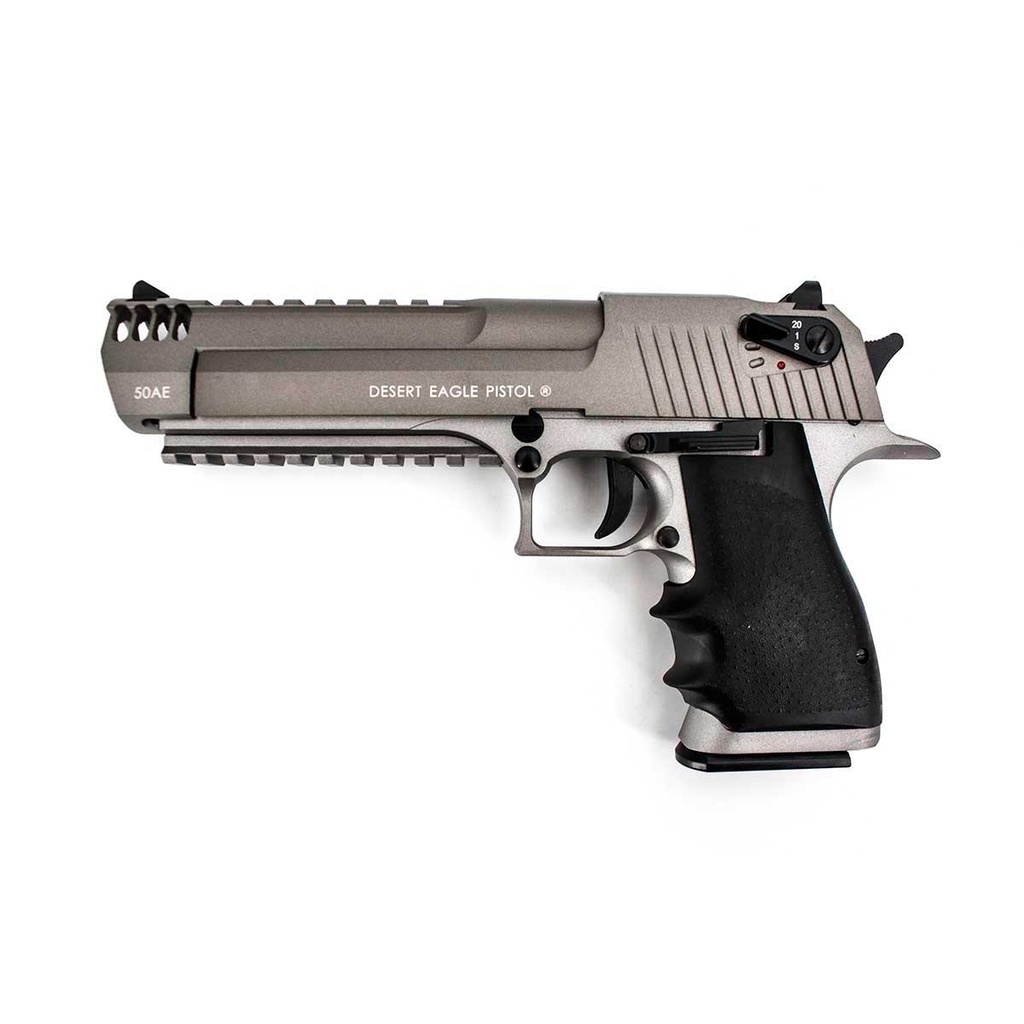 PISTOLA DESERT EAGLE 50AE L6 RIS CO2 PLATA