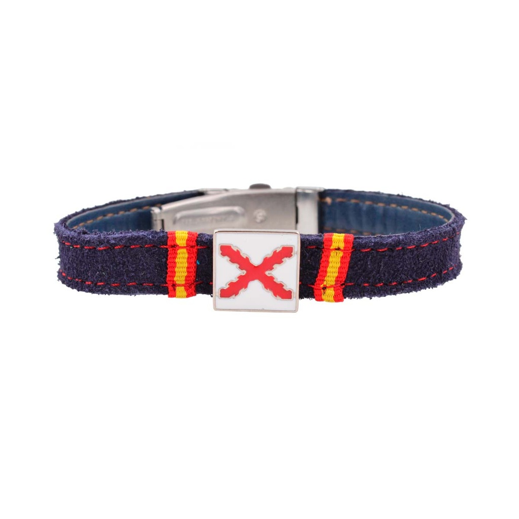 PULSERA ESPAÑA BORGOÑA CHAPA MARINO ESPAÑA