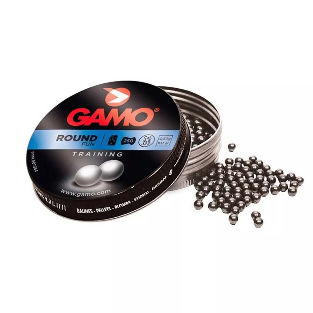 PERDIGONES GAMO 4.5 BOLA 250PCS PLATA