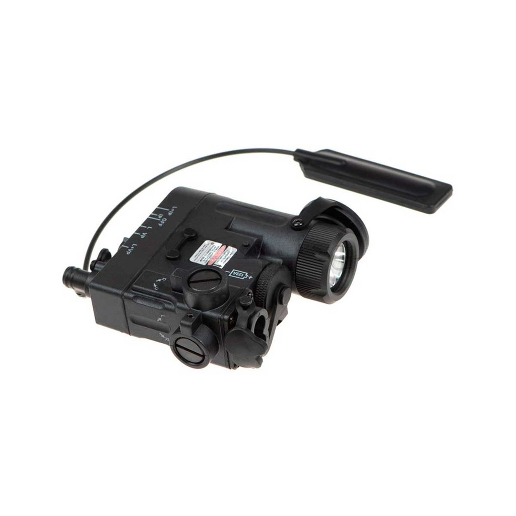 LINTERNA TACTICA WADSN DBAL-EMKII LASER VERDE CON IR NEGRA