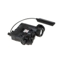 LINTERNA TACTICA WADSN DBAL-EMKII LASER VERDE CON IR NEGRA