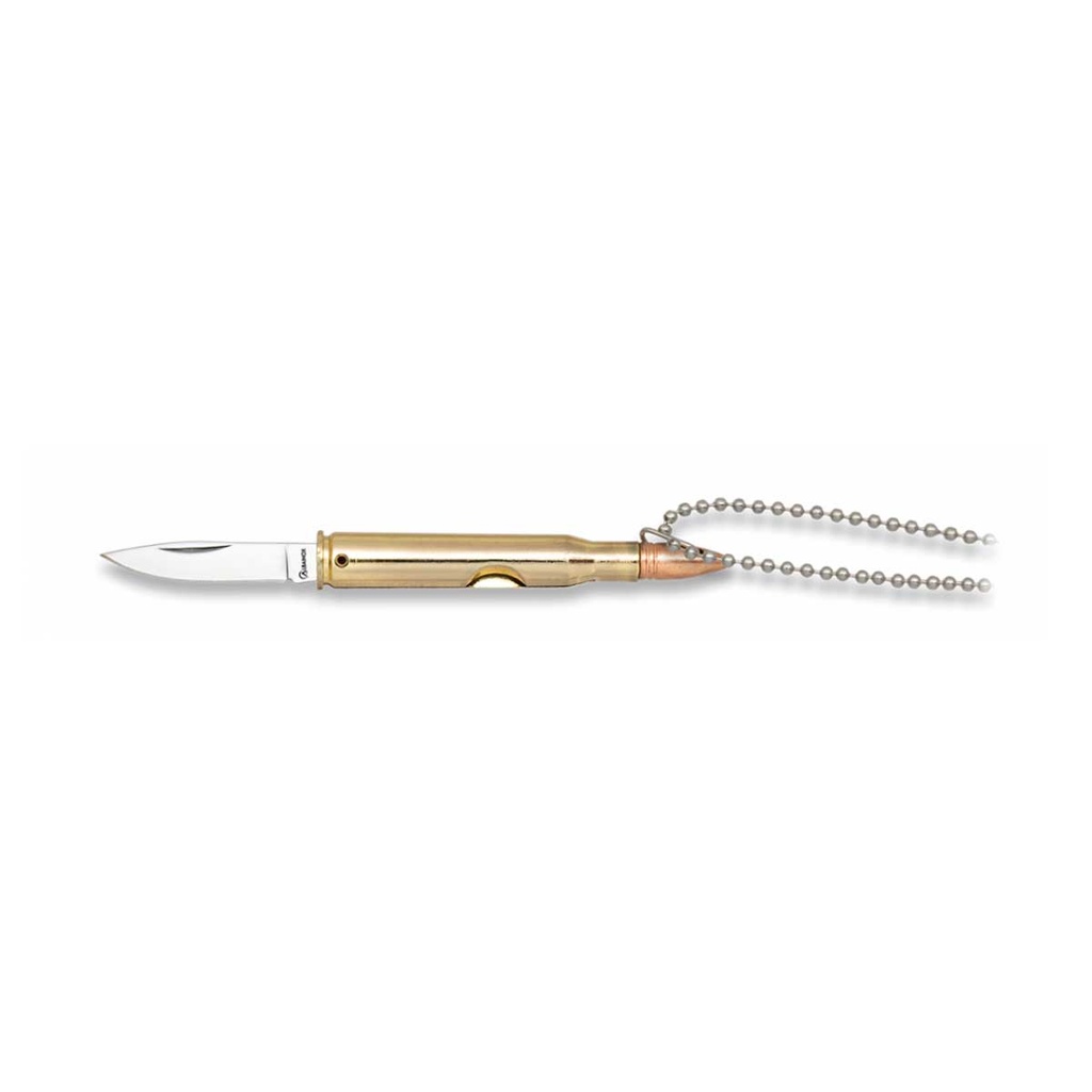 NAVAJA BALA COLGANTE 4.4CM GR. DORADA