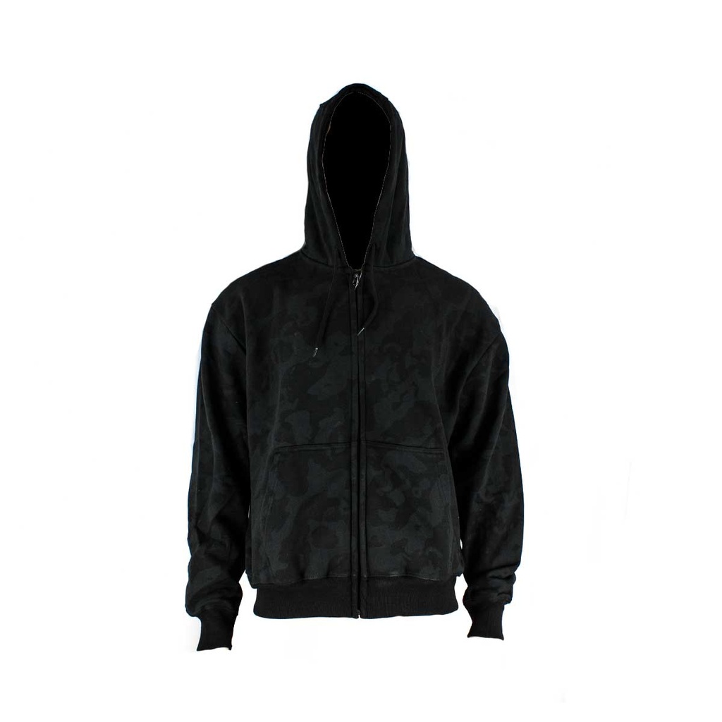 SUDADERA CAPUCHA CREMALLERA CAMO NOCHE