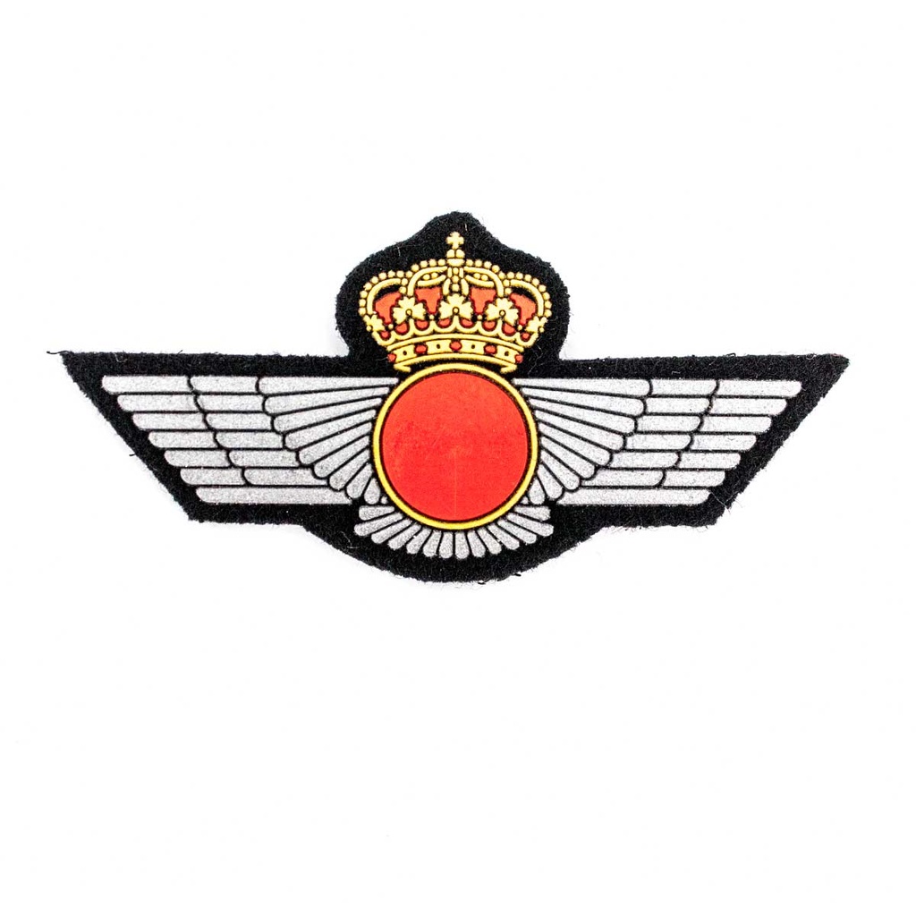 PARCHE ROQUISQUI AIRE CIRCULO ROJO C/VELCRO NEGRO