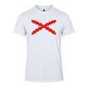 CAMISETA IMMORTAL CRUZ BORGOÑA BLANCA