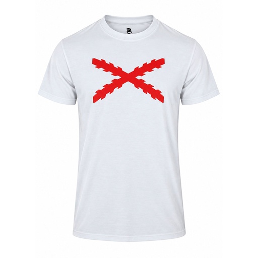 [IW100190-WH-S] CAMISETA IMMORTAL CRUZ BORGOÑA BLANCA (S)