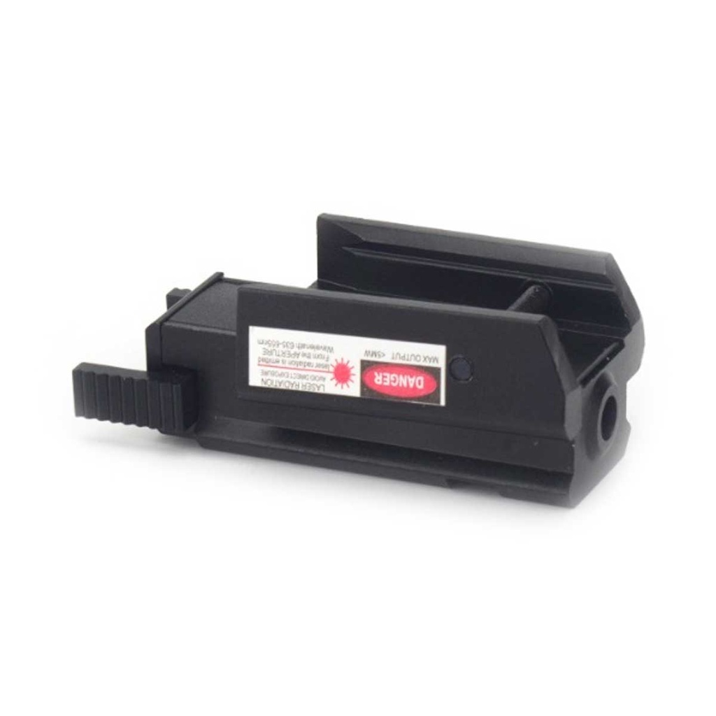 LASER MINI C/PULSADOR ROJO Y RIS NEGRA