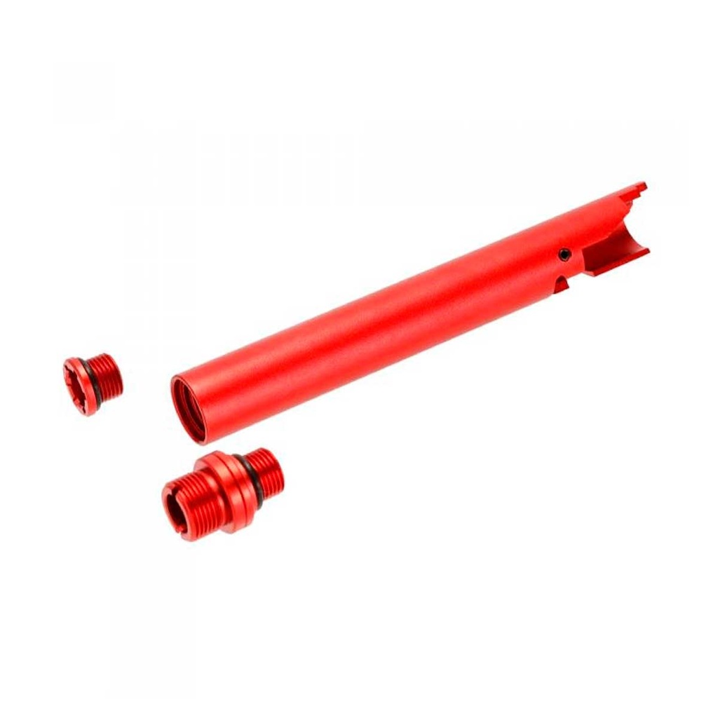 CAÑON EXTERNO LAYLAX/NINE BALL HI-CAPA 5.1 NON RECOIL ROJO