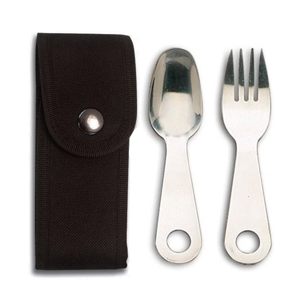 CUBIERTO CUCHARA TENEDOR IMMORTAL C/FUNDA NEGRO