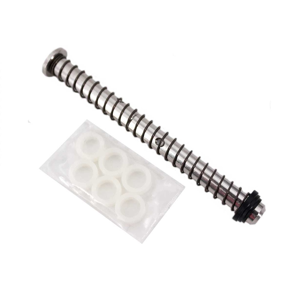 AIP STAINLESS STEEL RECOLL SPRING ROD SET FOR G17/18 SILVER