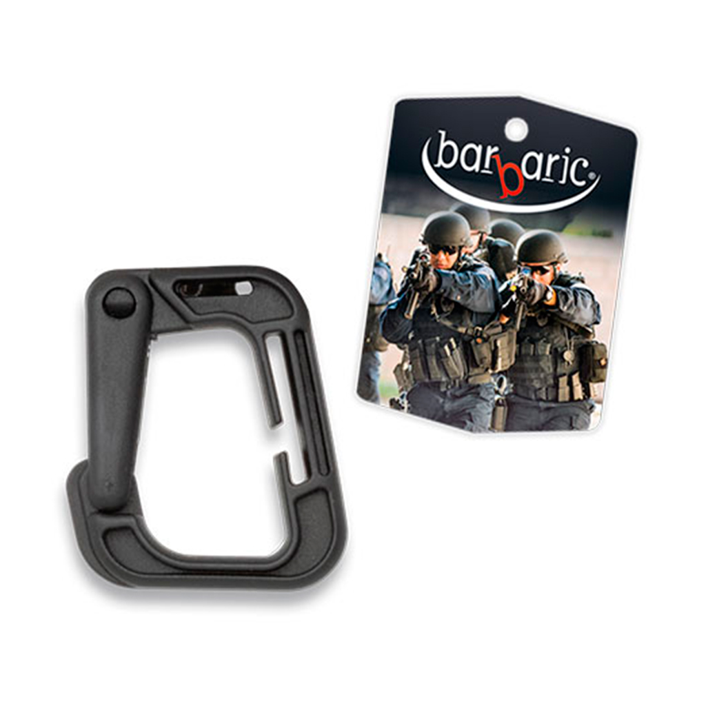 MOSQUETON PVC CUADRADO NEGRO