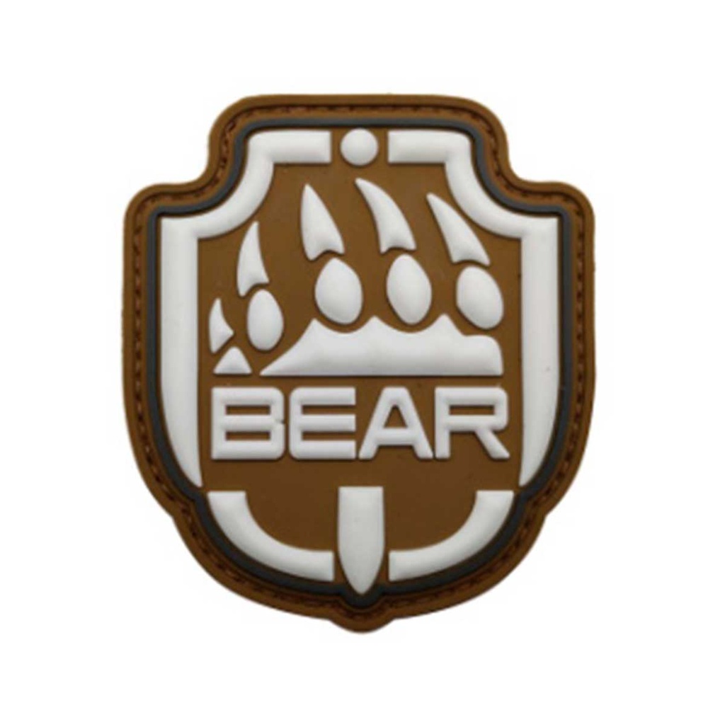 PARCHE GARRA PVC BEAR TAN