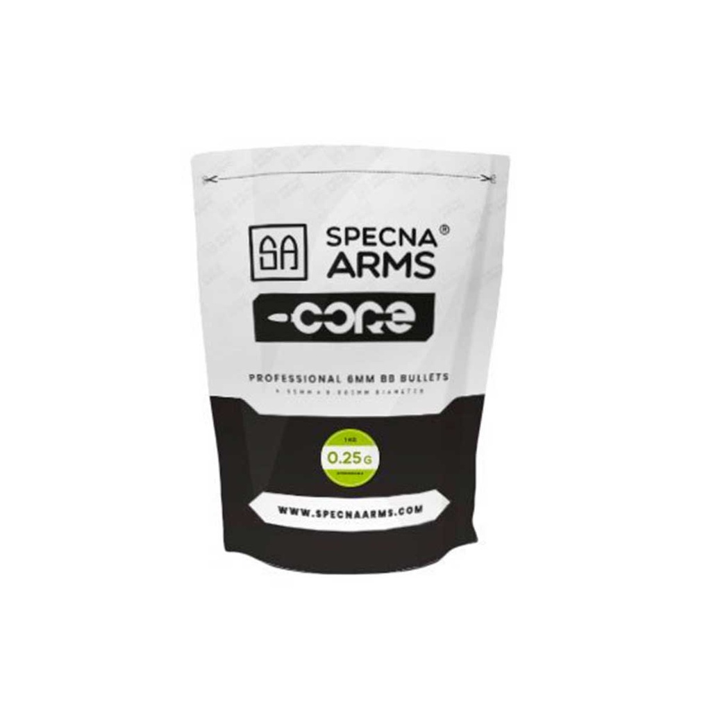 BOLAS SPECNA ARMS CORE BIO 0.25G 1KG BLANCA