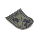 PARCHE LUSITANIA 8 CALAVERA C/VELCRO VERDE