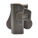 FUNDA PISTOLA RIGIDA ZURDOS AMOMAX GLOCK 19/23/32 TAN