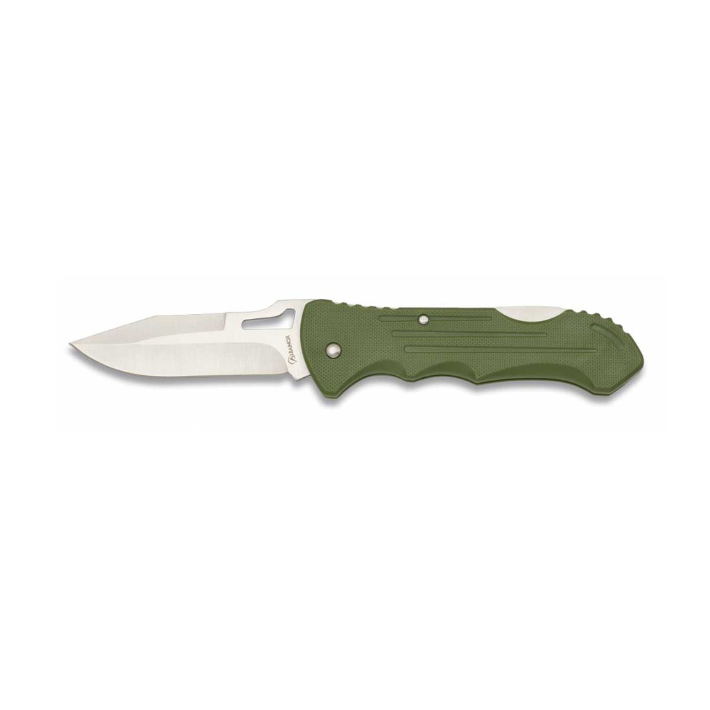 NAVAJA ALBAINOX ABS C/CLIP 8CM VERDE