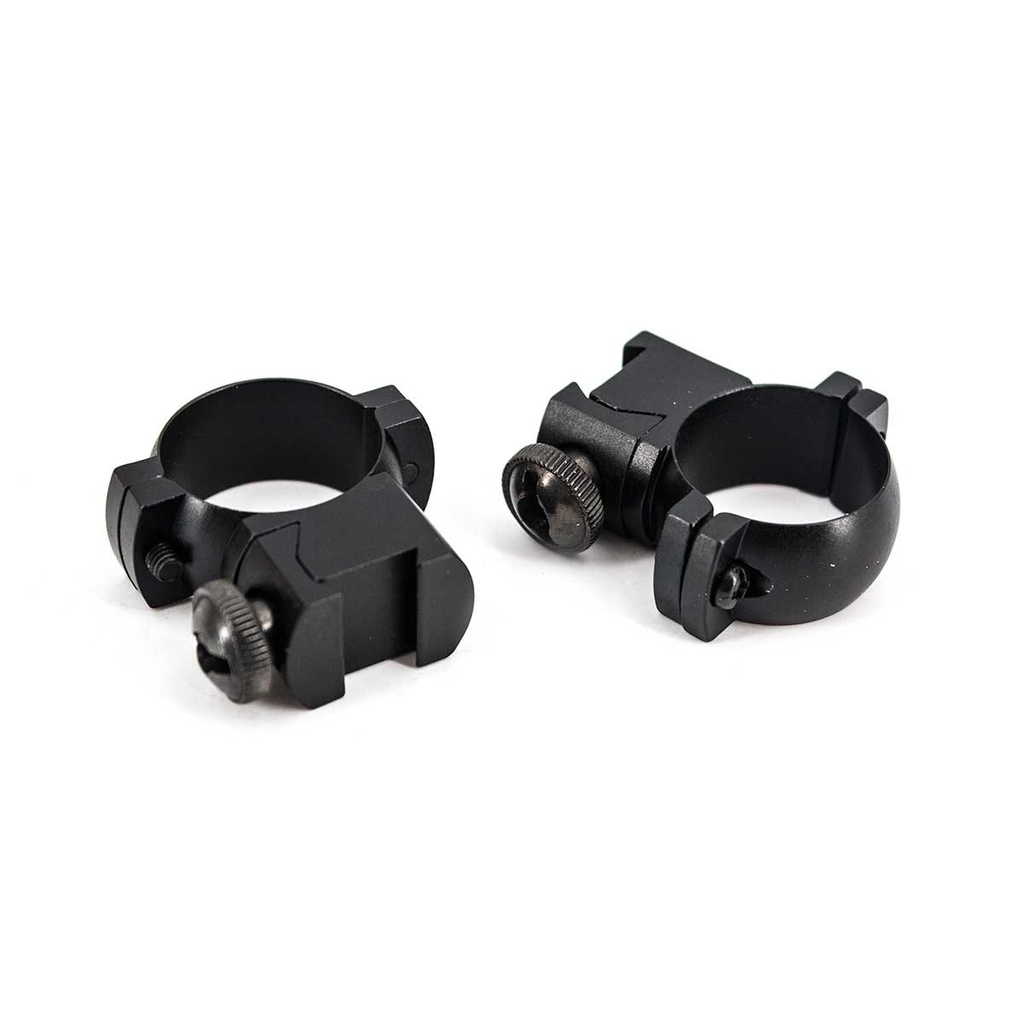 MONTURA VISOR 25MM ALTA NEGRA