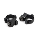 MONTURA VISOR 25MM ALTA NEGRA