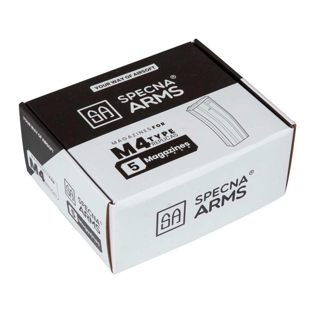 CARGADOR FUSIL SPECNA ARMS M4 140RDS 5PCS TAN