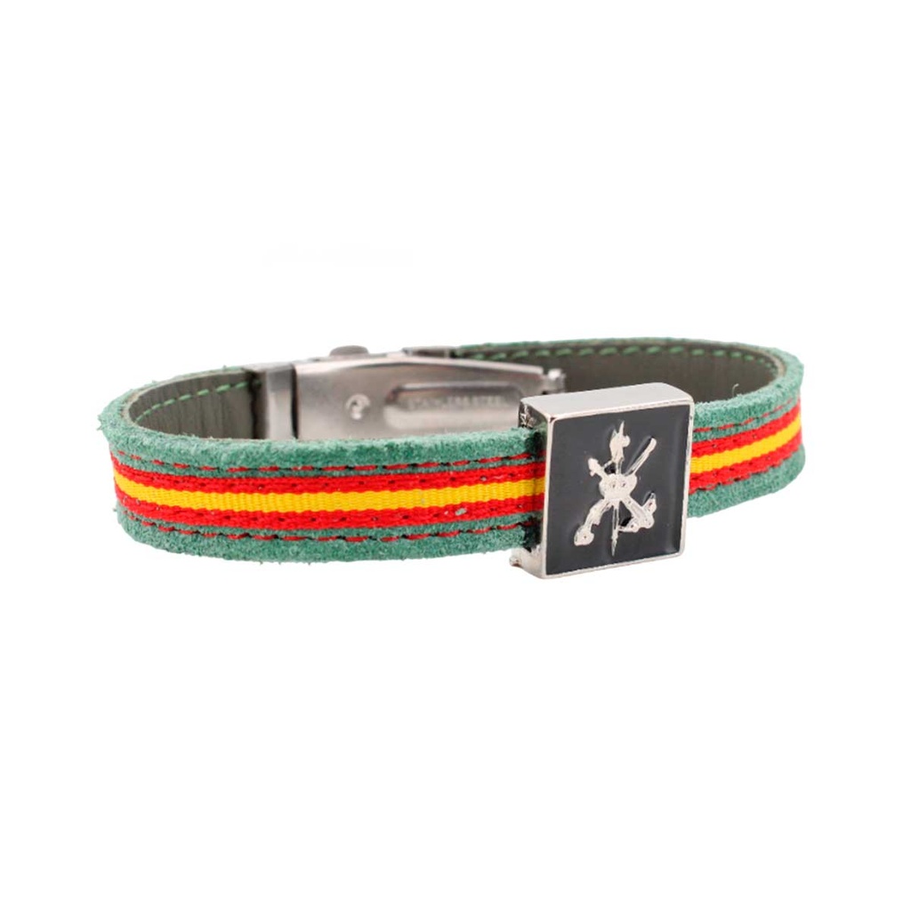 PULSERA LEGION CHAPA ESPAÑA VERDE SARGA
