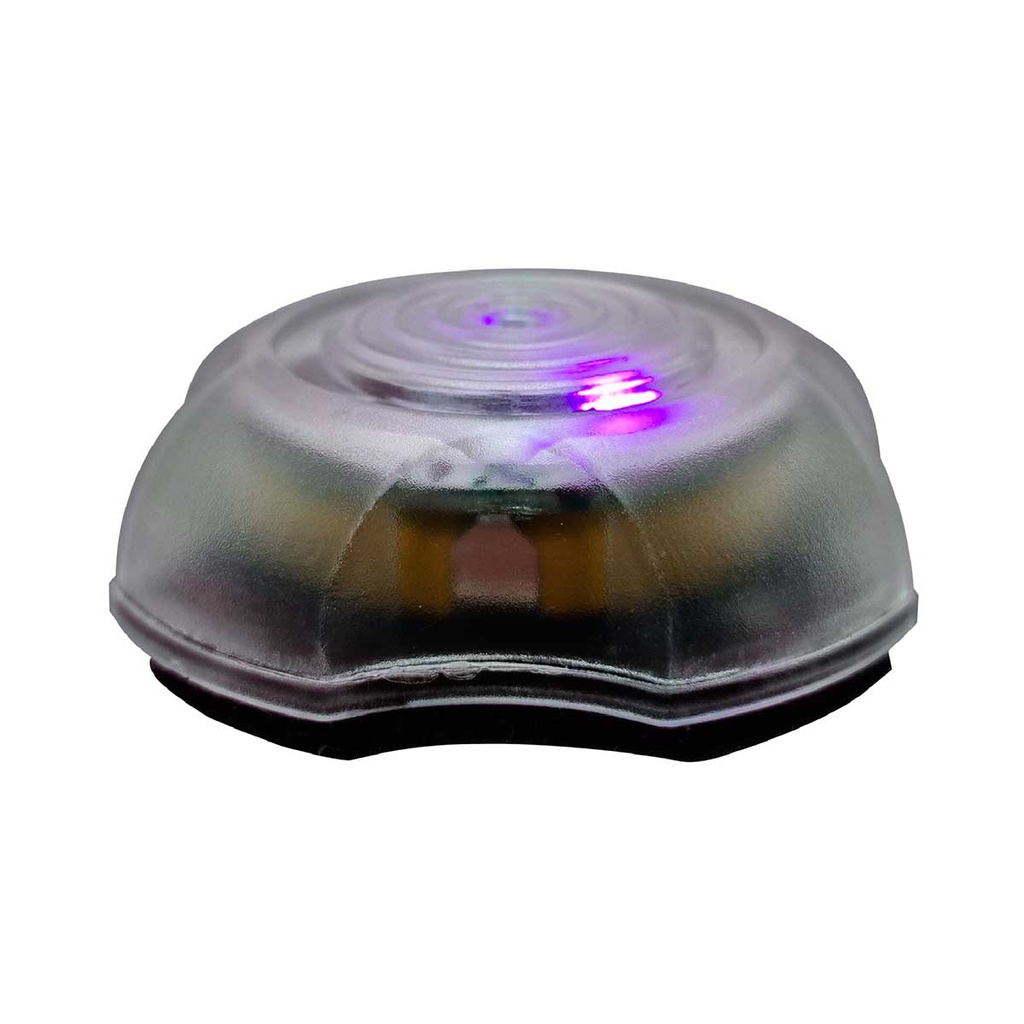 LINTERNA SWISS ARMS LED BOX VELCRO LUZ MORADA