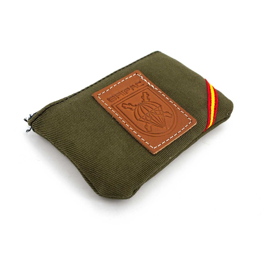 MONEDERO BRIPAC TELA TIRA ESPAÑA VERDE