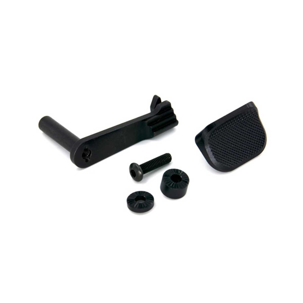 AIP STAINLESS SLIDE STOP WITH THUMBREST HI-CAPA 5.1/4.3 BLACK