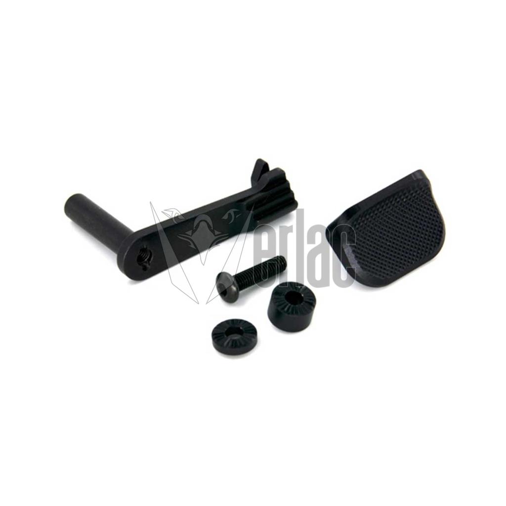 AIP STAINLESS SLIDE STOP WITH THUMBREST HI-CAPA 5.1/4.3 BLACK