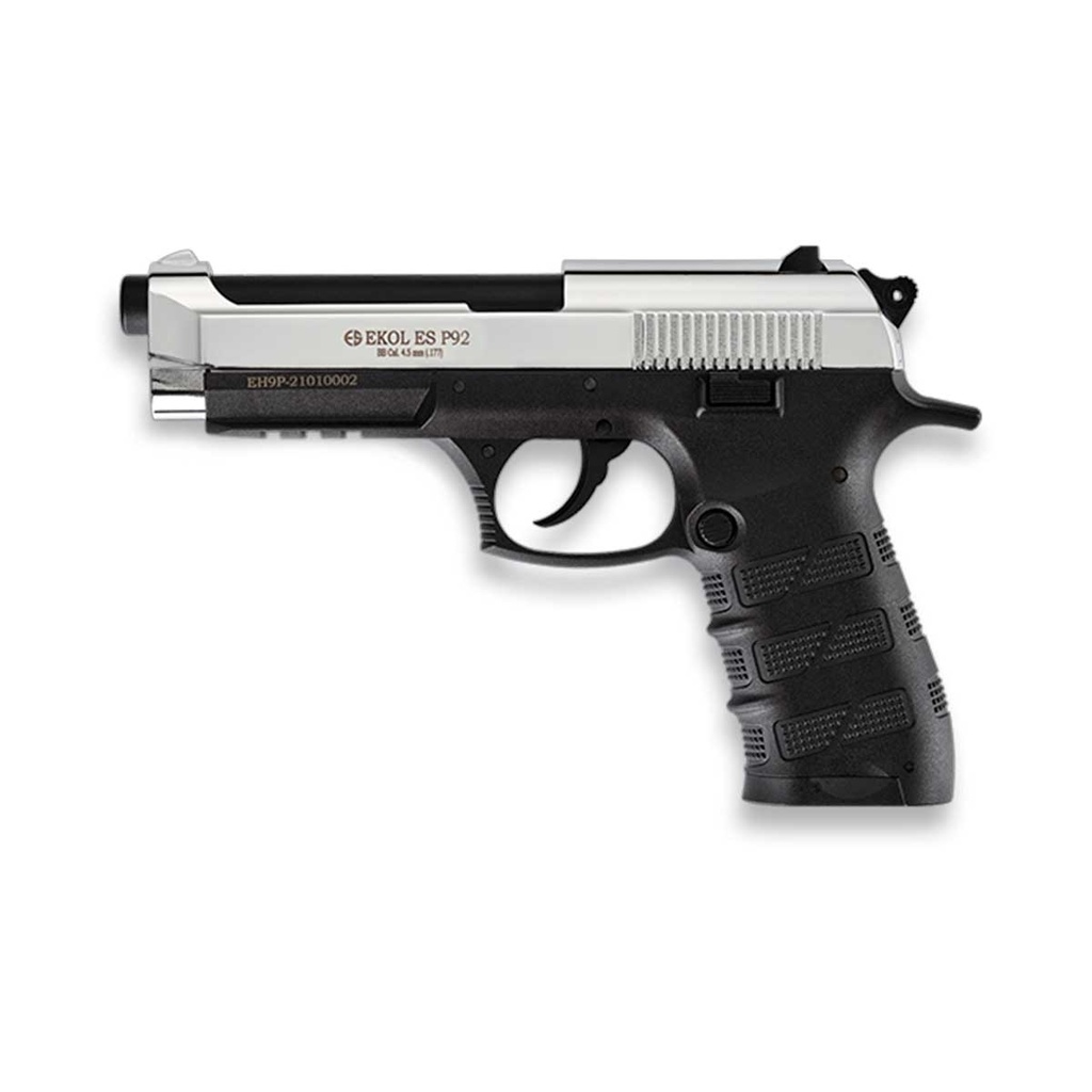 PISTOLA EKOL ES P92 4.5 CO2 BLANCA