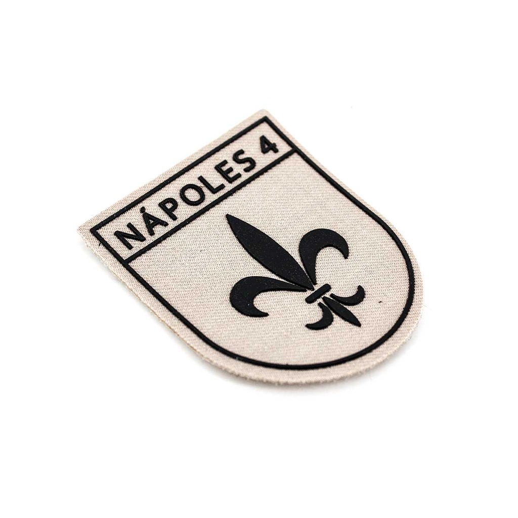 PARCHE BRIPAC NAPOLES 4 1ª BANDERA C/VELCRO TAN