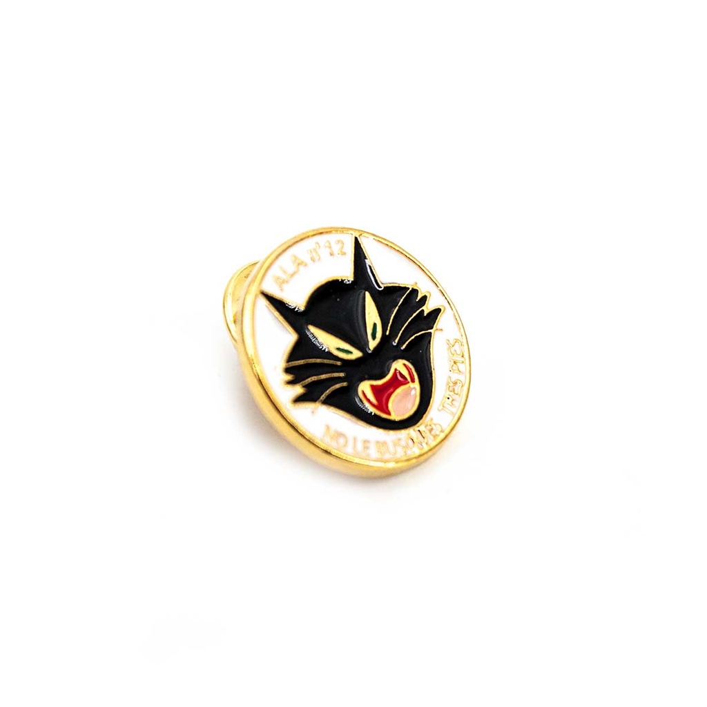PIN ALA 12 GATO NEGRO-BLANCO