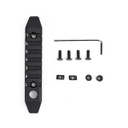 RAIL METAL 7 HUECOS ENGANCHE M/KEYMOD ALUMINIO NEGRO